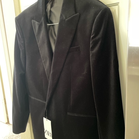 Zara Other - ZARA Man velvet Blazer Jacket suit size 54 New
